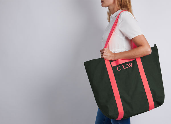 Everything Tote Bag Green Neon